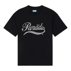 футболка с логотипом и кристаллами