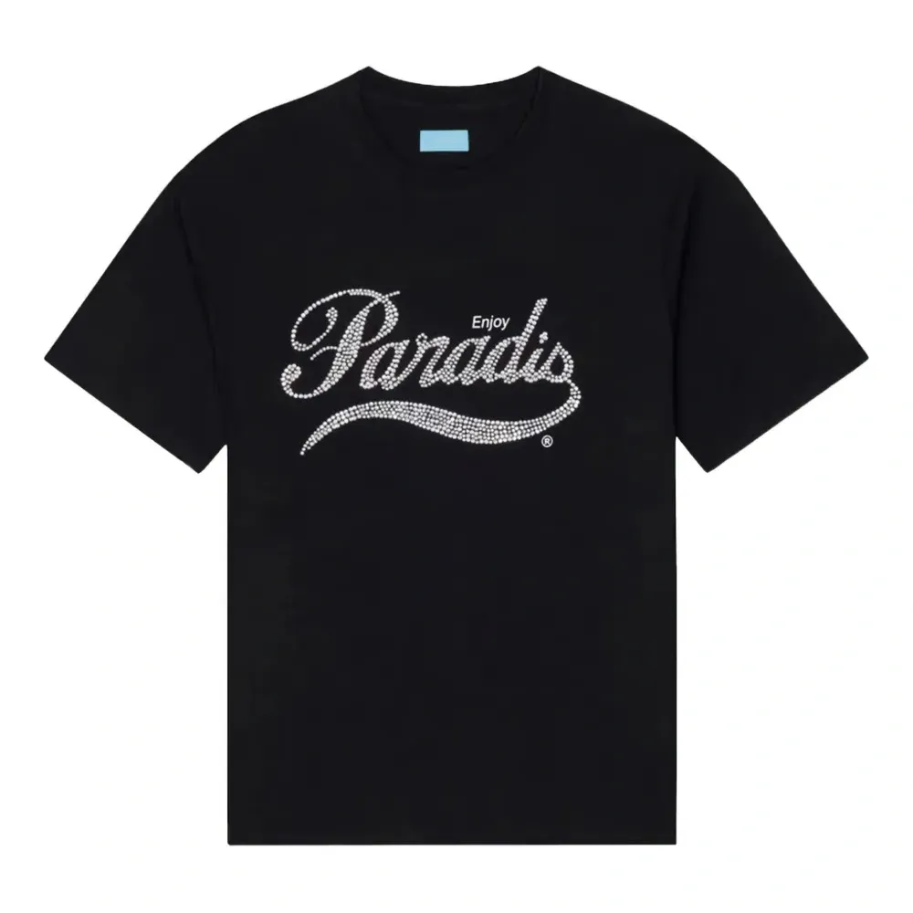 футболка с логотипом и кристаллами футболка с логотипом и кристаллами