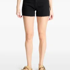 Джинсовые шорты с бахромой