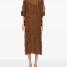 платье миди в полоску