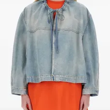 джинсовая куртка с кулиской