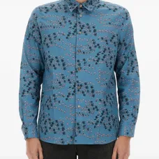 Рубашка с цветочным принтом