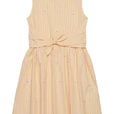 полосатое платье без рукавов