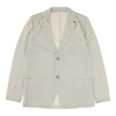 Льняной однобортный пиджак