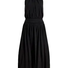 платье с вырезом халтер и сборками