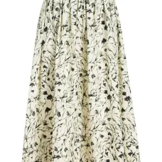 юбка миди с цветочным принтом