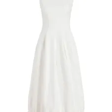 платье без рукавов с кулиской