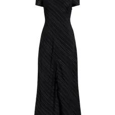 Платье макси в полоску