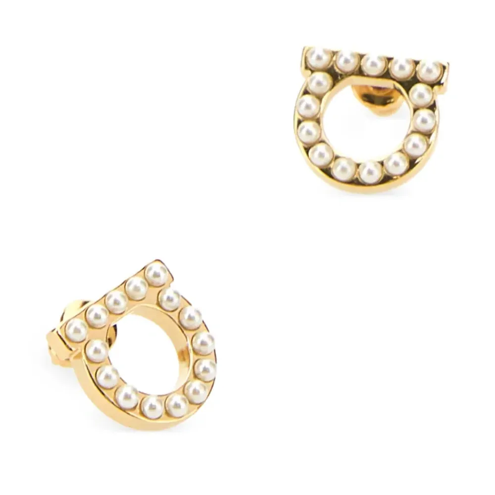 Серьги Gold Metal Gancini Серьги Gold Metal Gancini