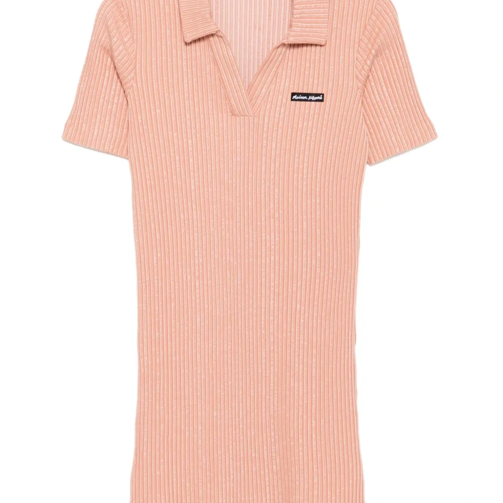 Платье поло в рубчик