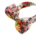 Комплект из повязки на голову и резинки для волос с цветочным принтом