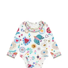 Боди с длинными рукавами и принтом Боди с длинными рукавами и принтом