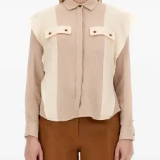 Рубашка в двух тонах