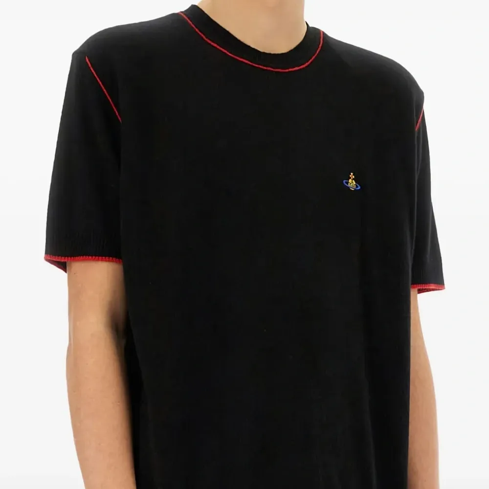 футболка Alex с контрастной строчкой