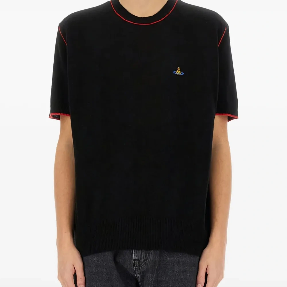 футболка Alex с контрастной строчкой