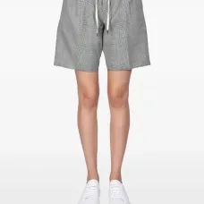 Клетчатые шорты со складками