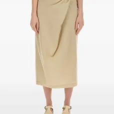 юбка миди с запахом