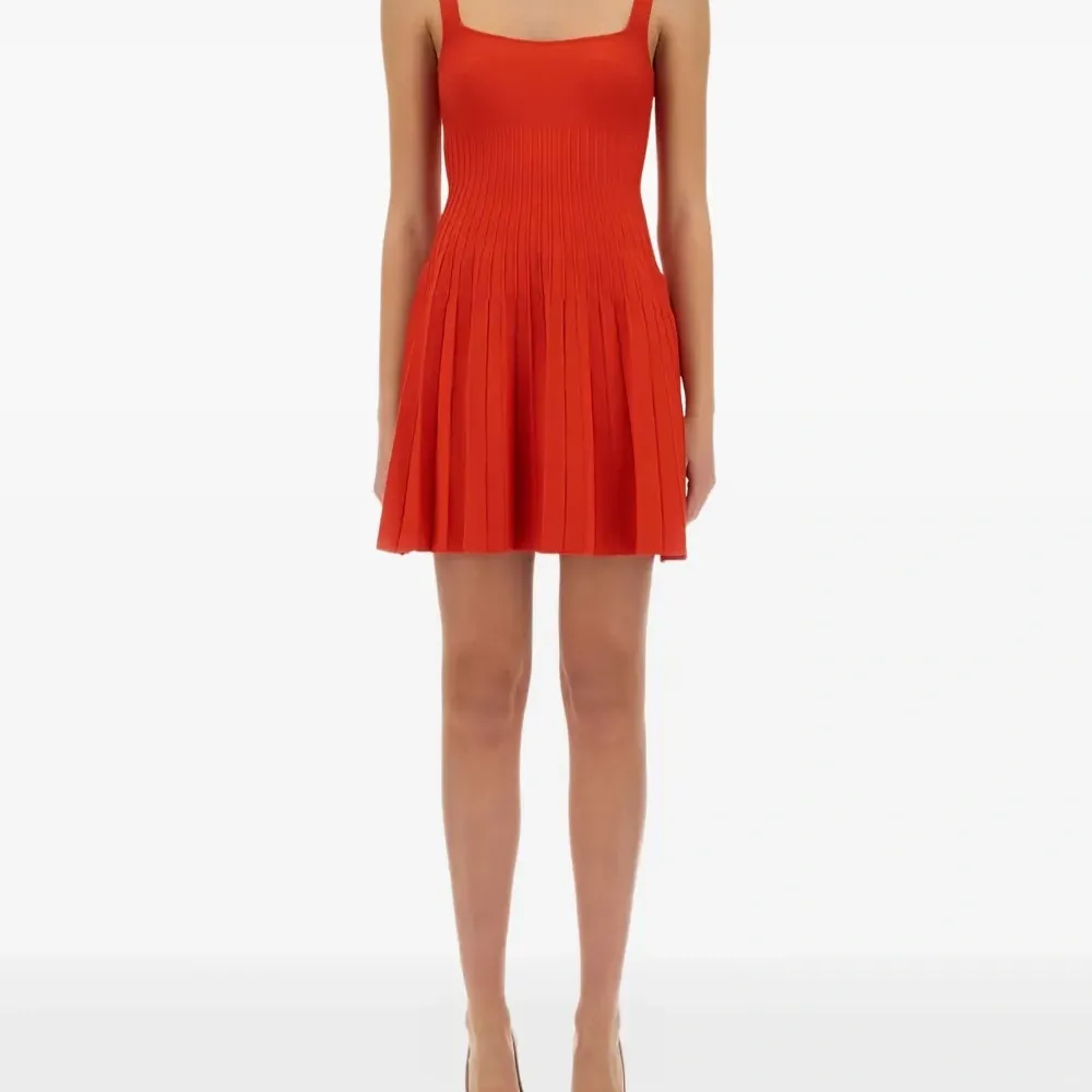 платье мини со складками