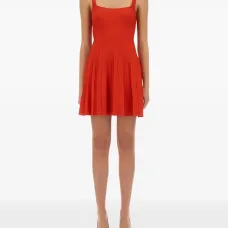 платье мини со складками