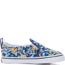 Слипоны с цветочным принтом