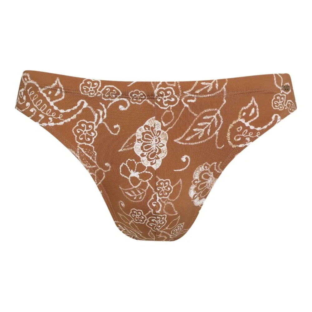 Плавки-брифы с цветочным принтом