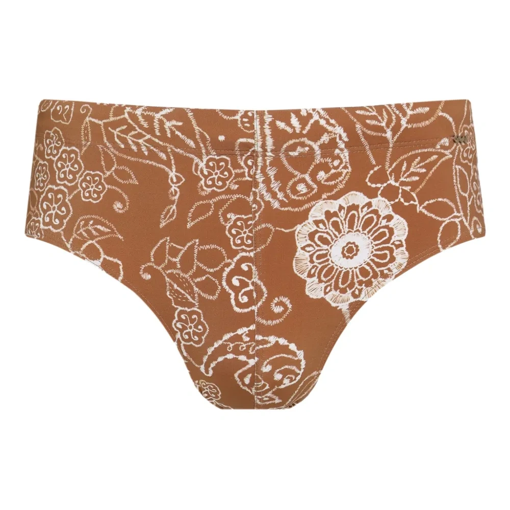 Плавки-брифы с цветочным принтом