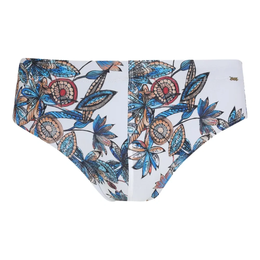 Плавки-брифы с цветочным принтом