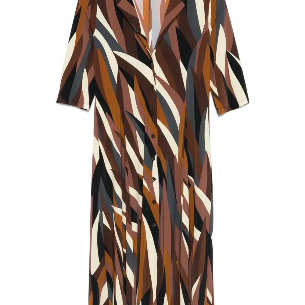 Платье с абстрактным принтом