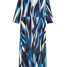 Платье миди с принтом