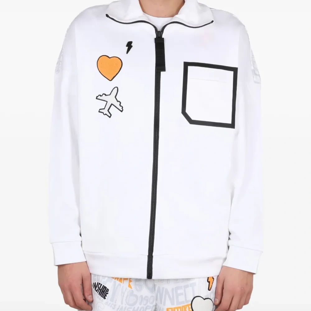 Толстовка на молнии с нашивкой