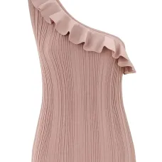 Топ Lucky с оборками и эффектом металлик