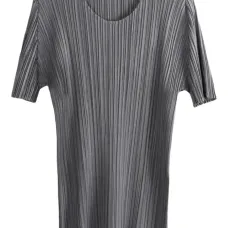 Топ с короткими рукавами и складками