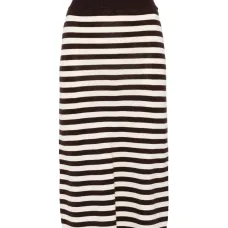 юбка миди в полоску