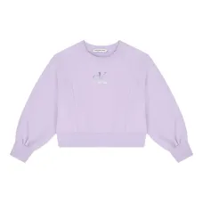 Укороченная толстовка с вышитым логотипом