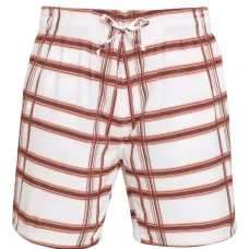 клетчатые плавки-шорты с кулиской