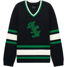 полосатый свитер с вышитым логотипом полосатый свитер с вышитым логотипом