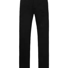 джинсы с вышитым логотипом