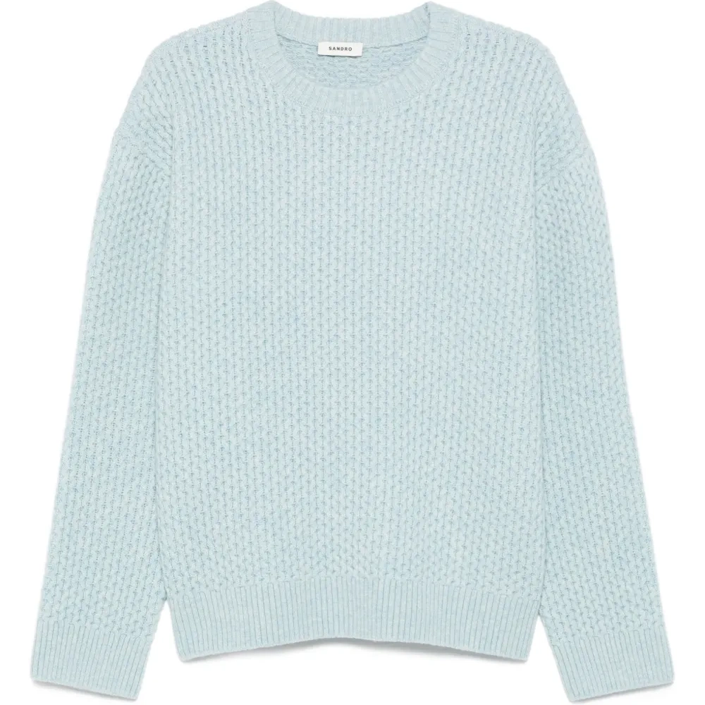 Свитер с круглым вырезом