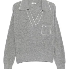 Джемпер с воротником поло