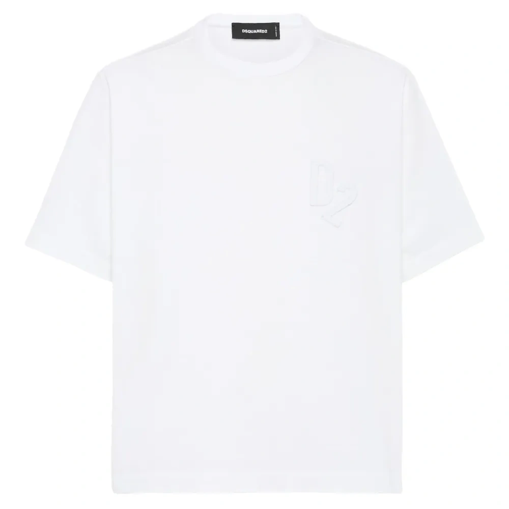 футболка с нашивкой-логотипом