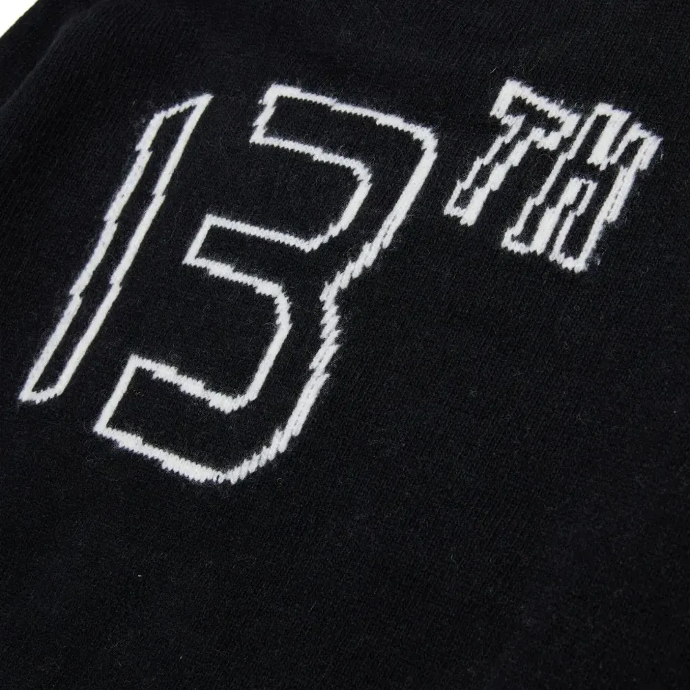 Свитер вязки интарсия с логотипом Свитер вязки интарсия с логотипом