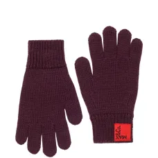 Перчатки с нашивкой-логотипом