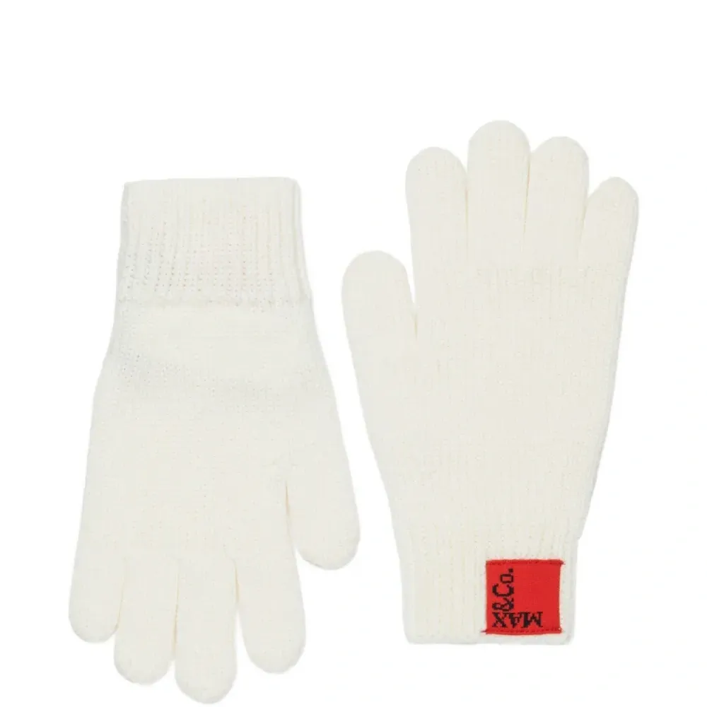 Перчатки с нашивкой-логотипом