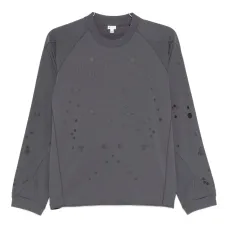 Футболка в горох с длинными рукавами