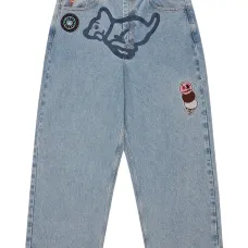 Джинсы с аппликацией