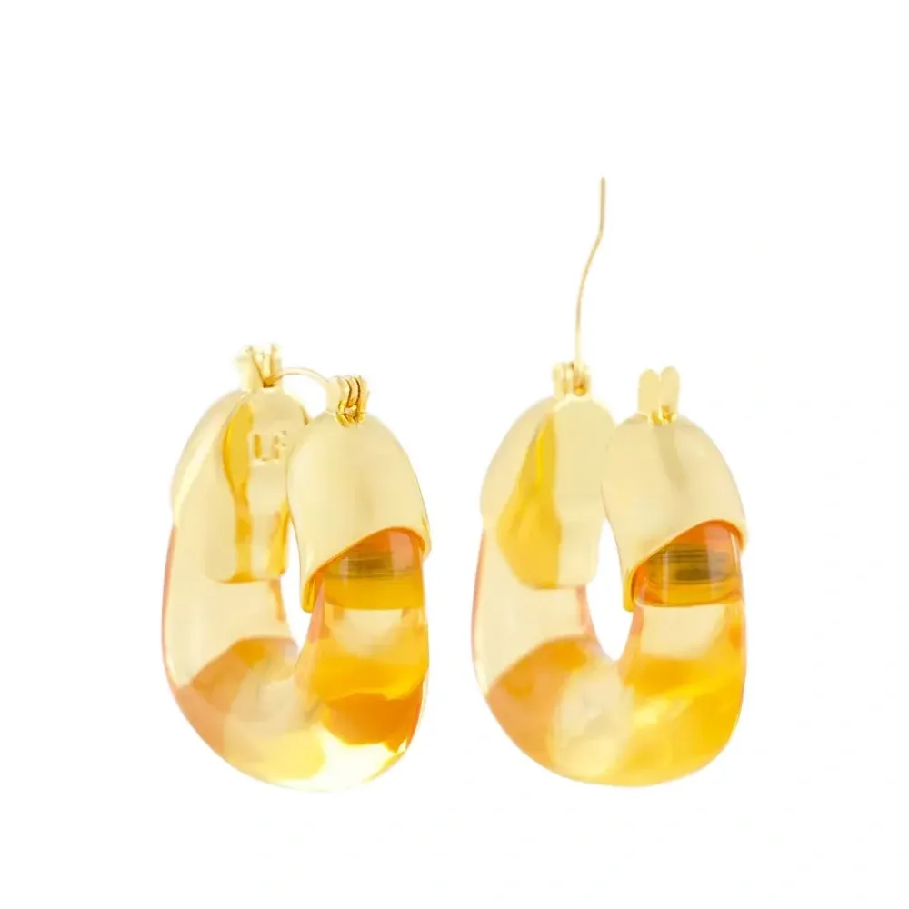 Серьги-кольца Organic