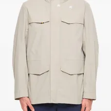 Пальто с нашивкой-логотипом