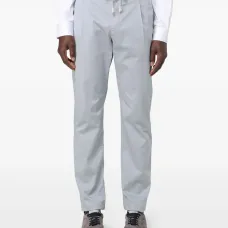 Плиссированные брюки на завязках