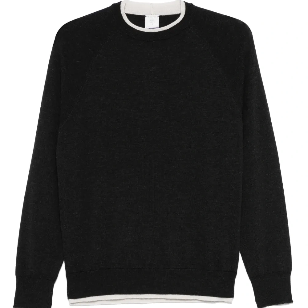 Свитер с контрастной отделкой