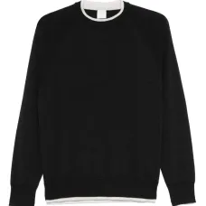 Свитер с контрастной отделкой